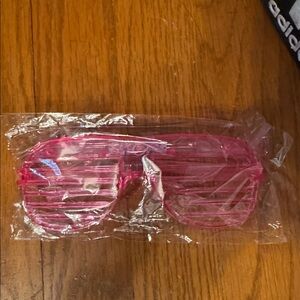 PINK !  Shutter Shades Sunglasses Kanye west mic Oarty Halloween theme event